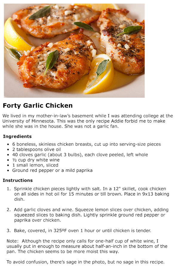 Forty Garlic Chicken